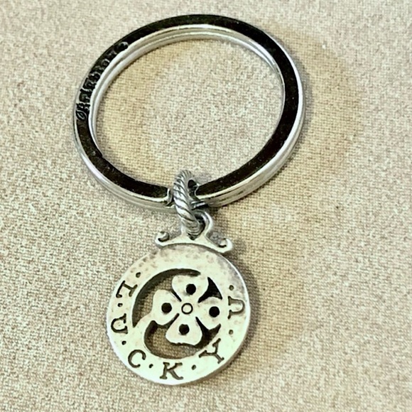 🆕 Brighton silver key ring or key fob NWOT Add charms! - Picture 5 of 5